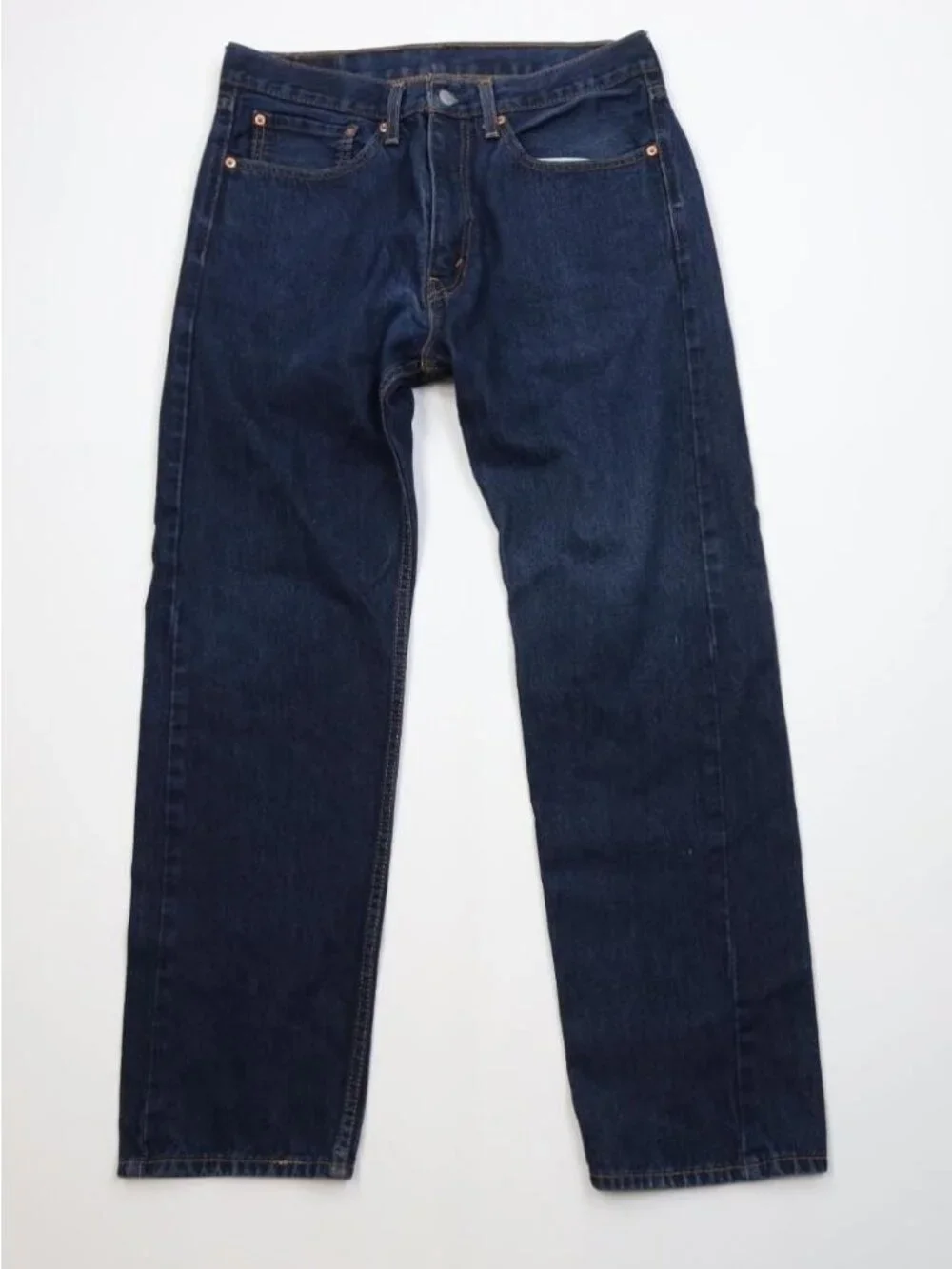 Vintage Y2K Levis 505 Mens 34x32 Faded Regular Straight Leg Denim Jeans Blue